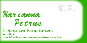 marianna petrus business card